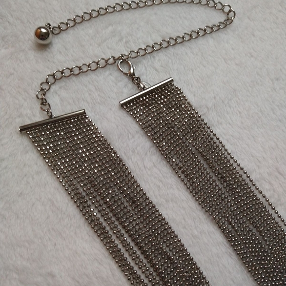 ZARA Silver Chain Belt 43" long - Picture 1 of 5